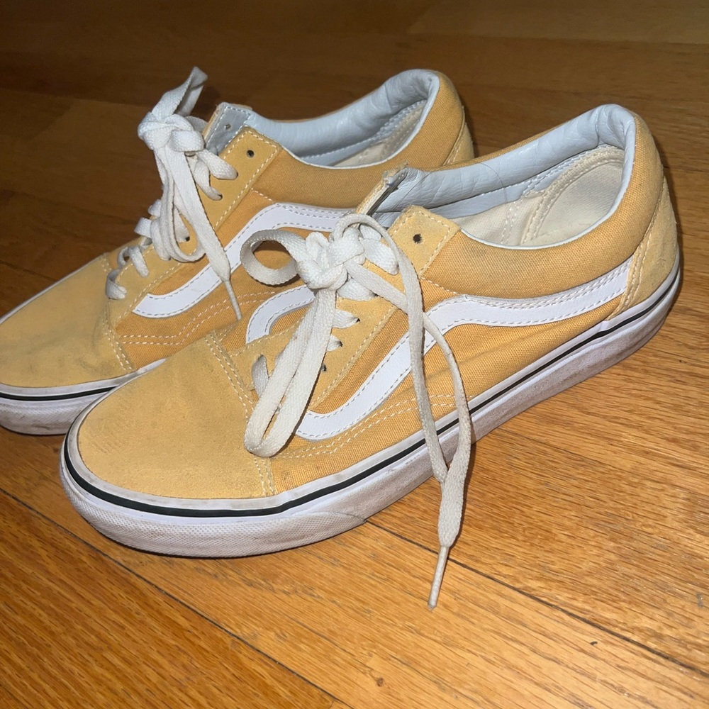 Vans Yellow and White Sneakers